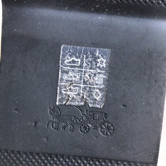 Coach size 8B Wedge Bootie Kingston black suede fun fur wedge heel bootie turn k - Picture 9 of 13